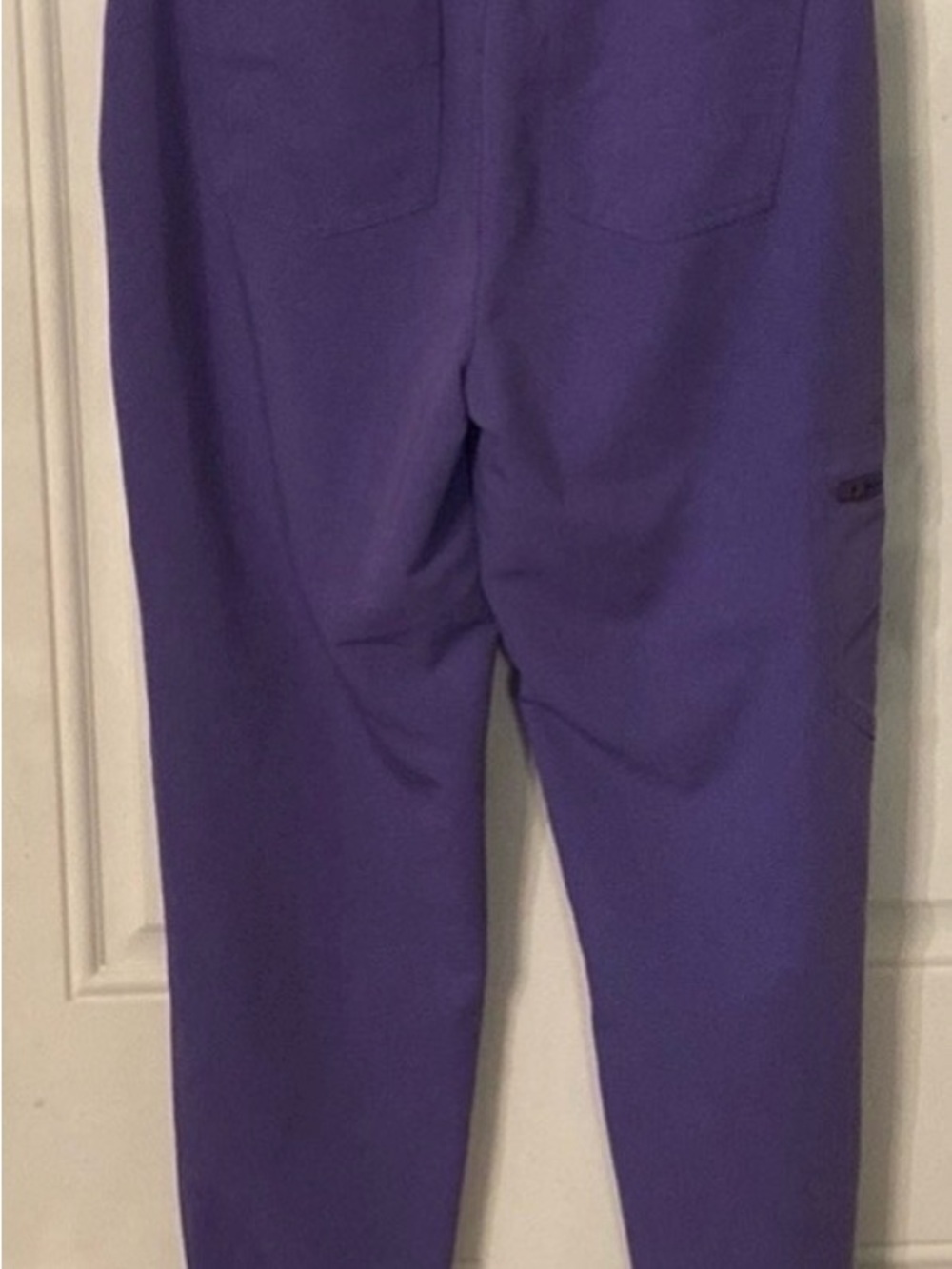 Figs Purple Jogger Scrub Pants with Pink Drawstring - Picture 4 of 7